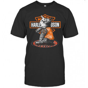 Cat Motor Harley Davidson T-Shirt